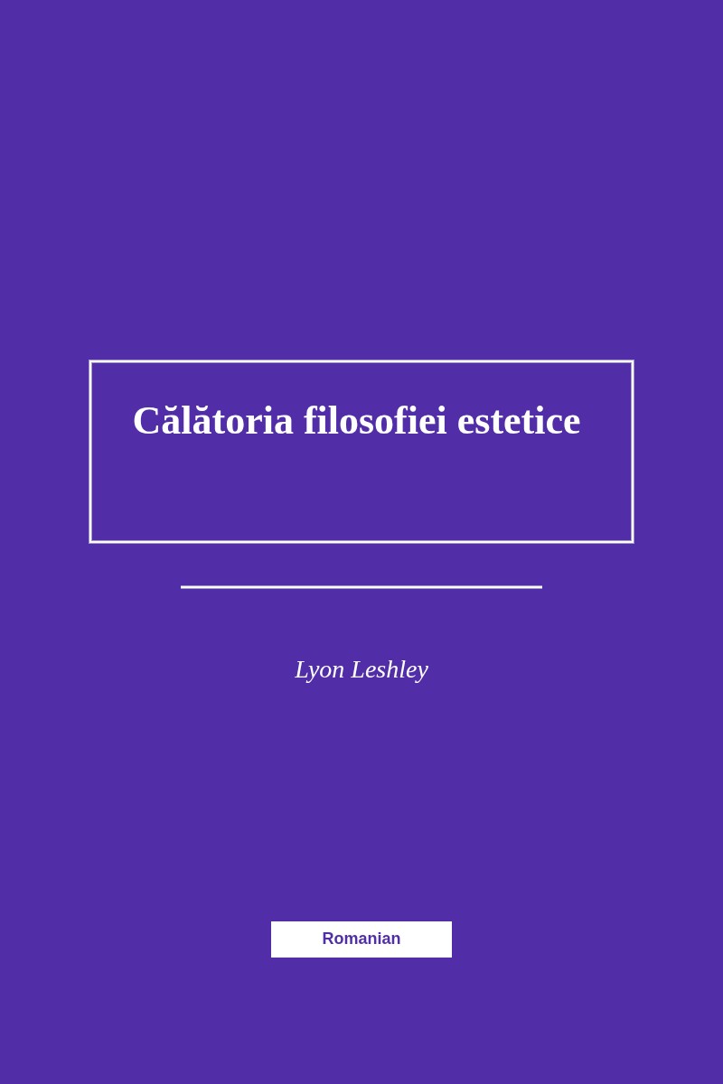 Călătoria filosofiei estetice