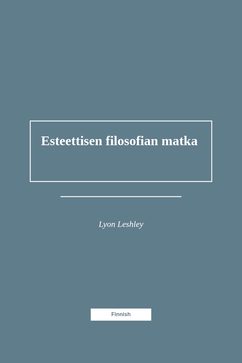 Eesteettisen filosofian matka