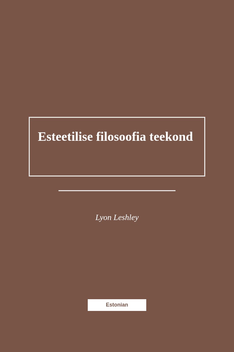 Esteetilise filosoofia teekond