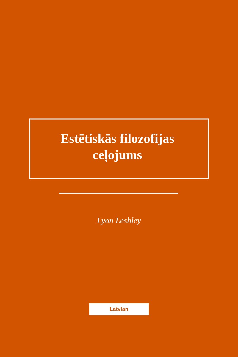 Estētiskās filozofijas ceļojums