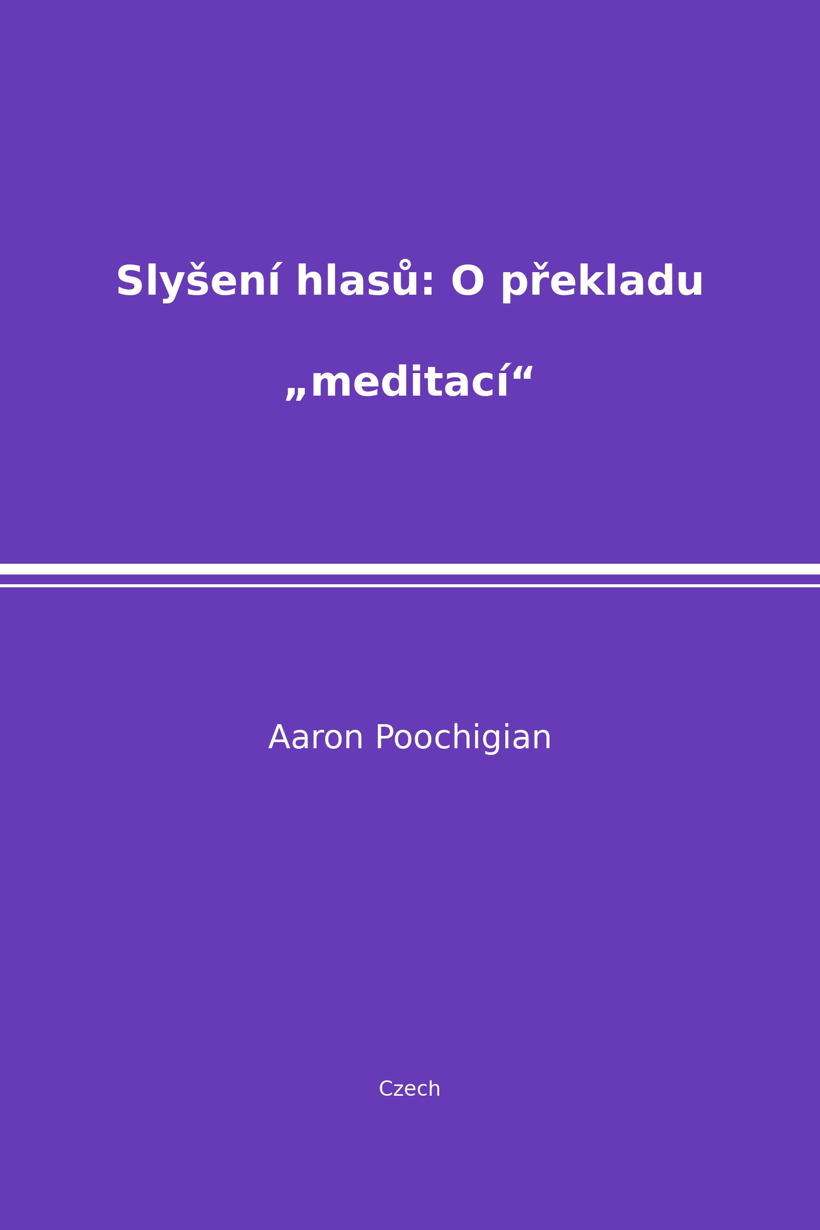 Slyšení hlasů: O překladu „meditací“ (Czech)