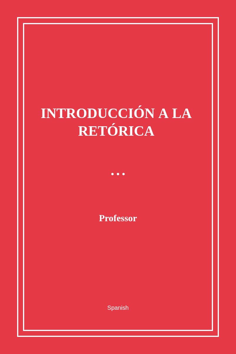 Introducción a la retórica