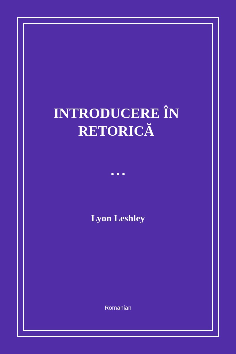 Introducere în retorică