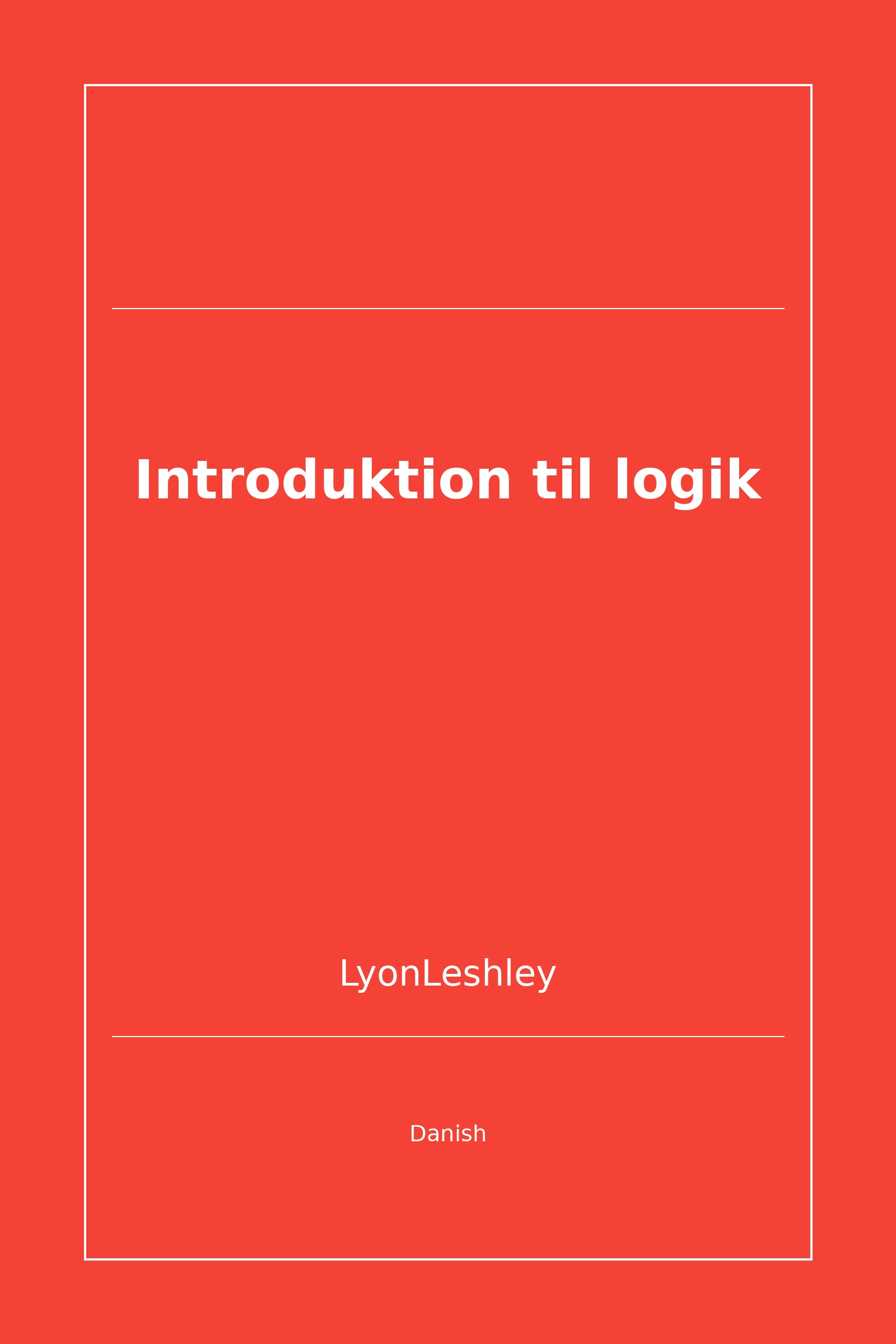 Introduktion til logik (Danish)