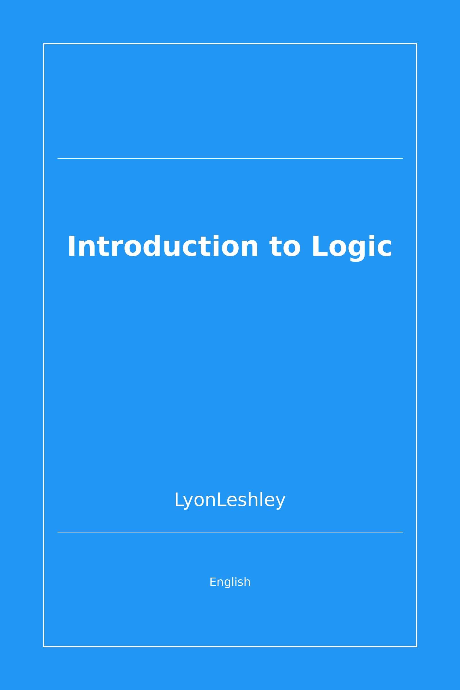 Introduction to Logic (English)