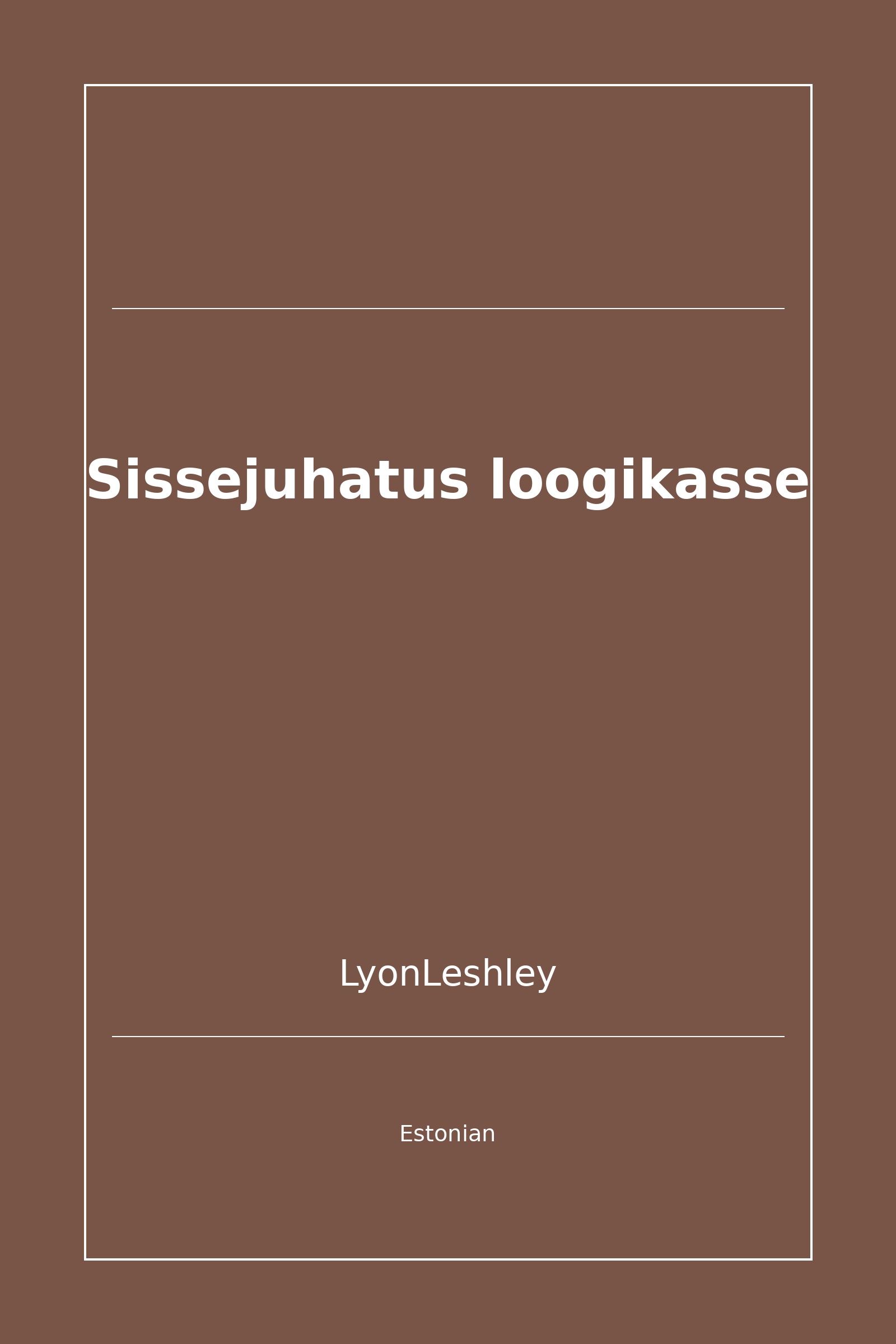 Sissejuhatus loogikasse (Estonian)