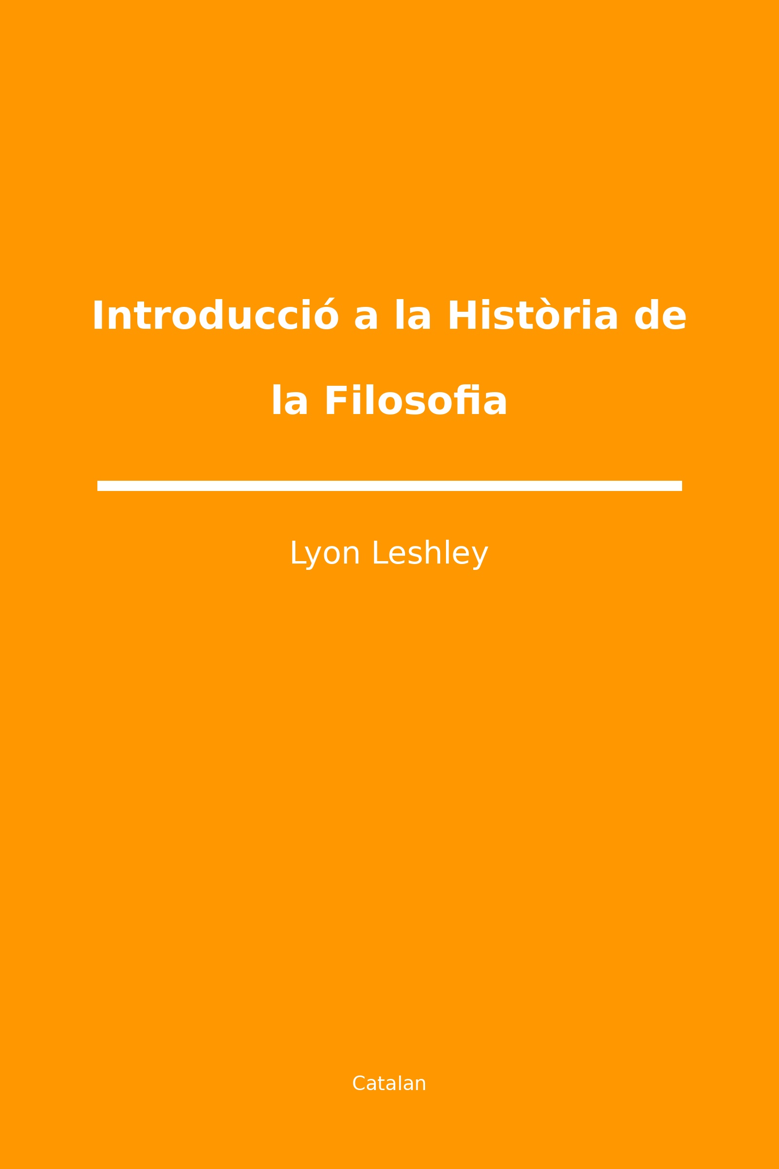Introducció a la Història de la Filosofia (Catalan)