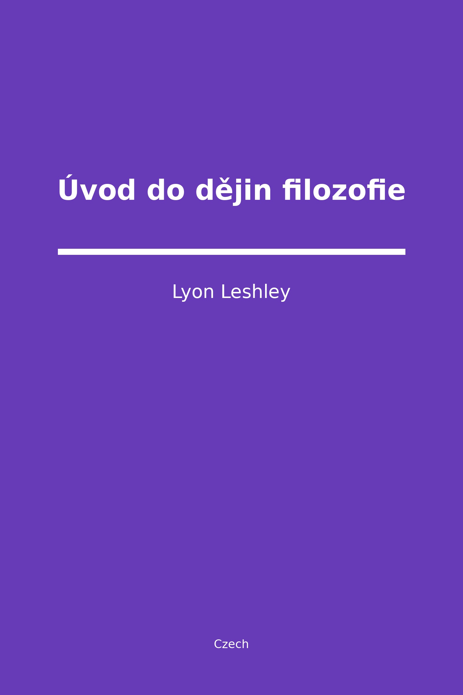 Úvod do dějin filozofie (Czech)