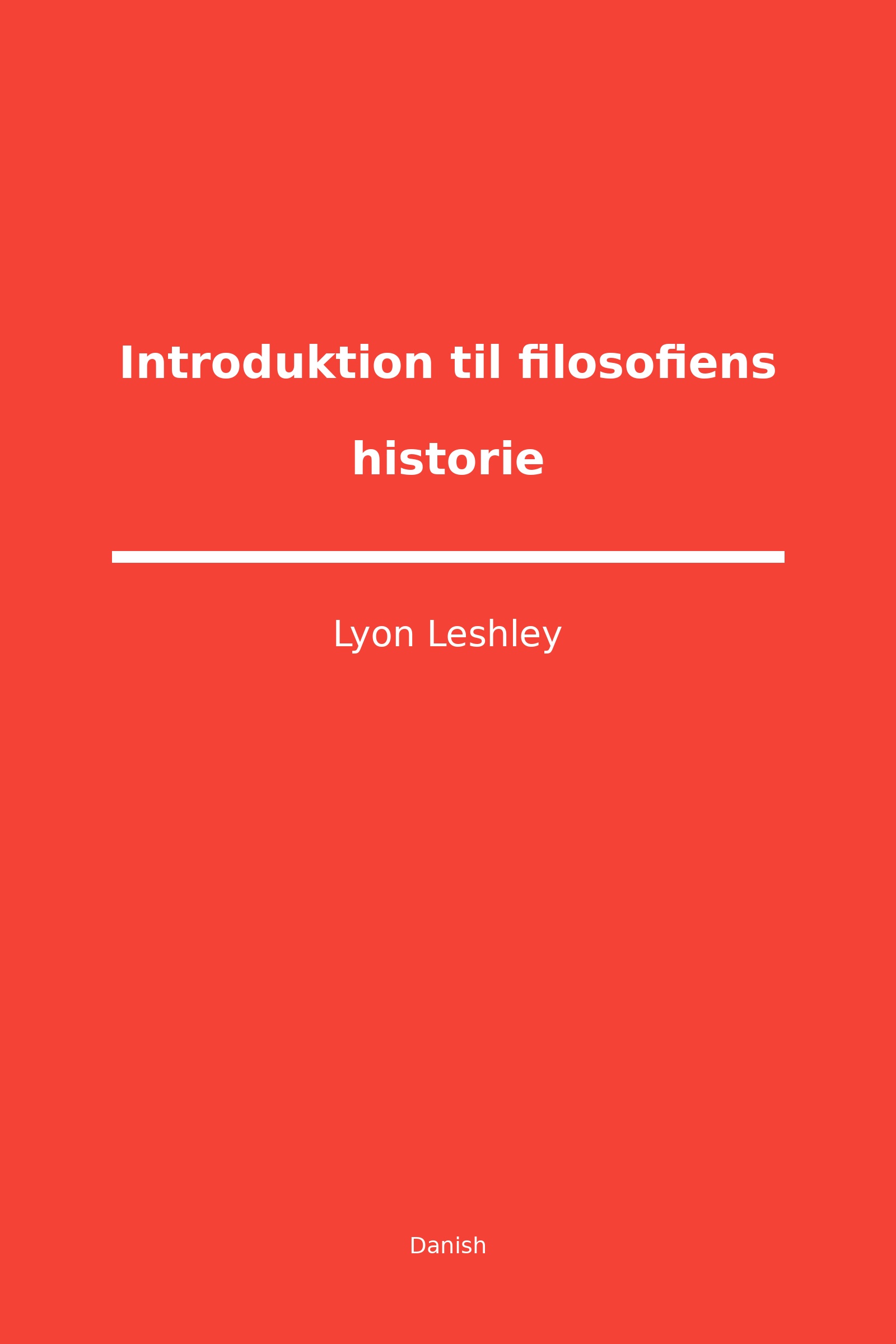Introduktion til filosofiens historie (Danish)