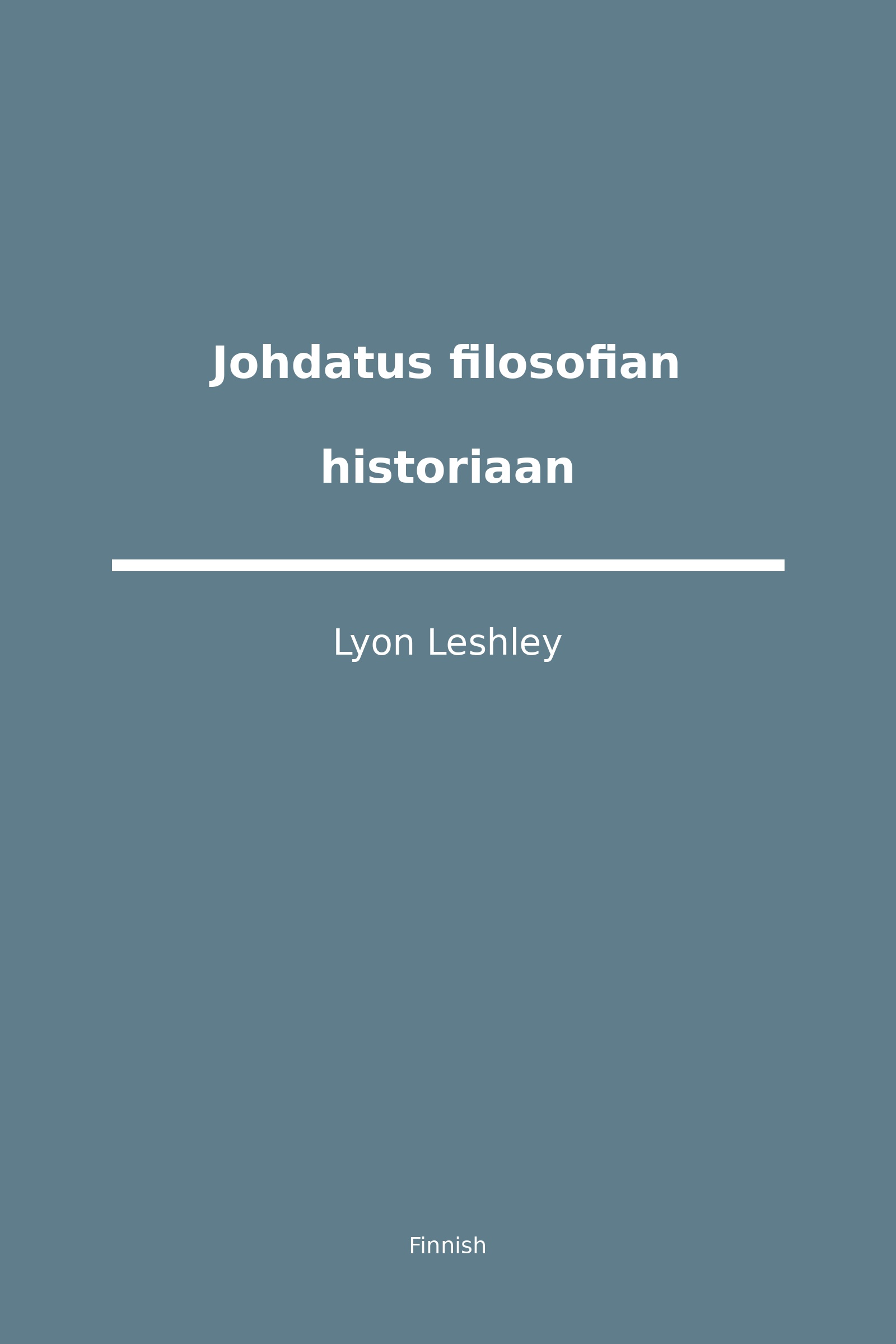 Johdatus filosofian historiaan (Finnish)