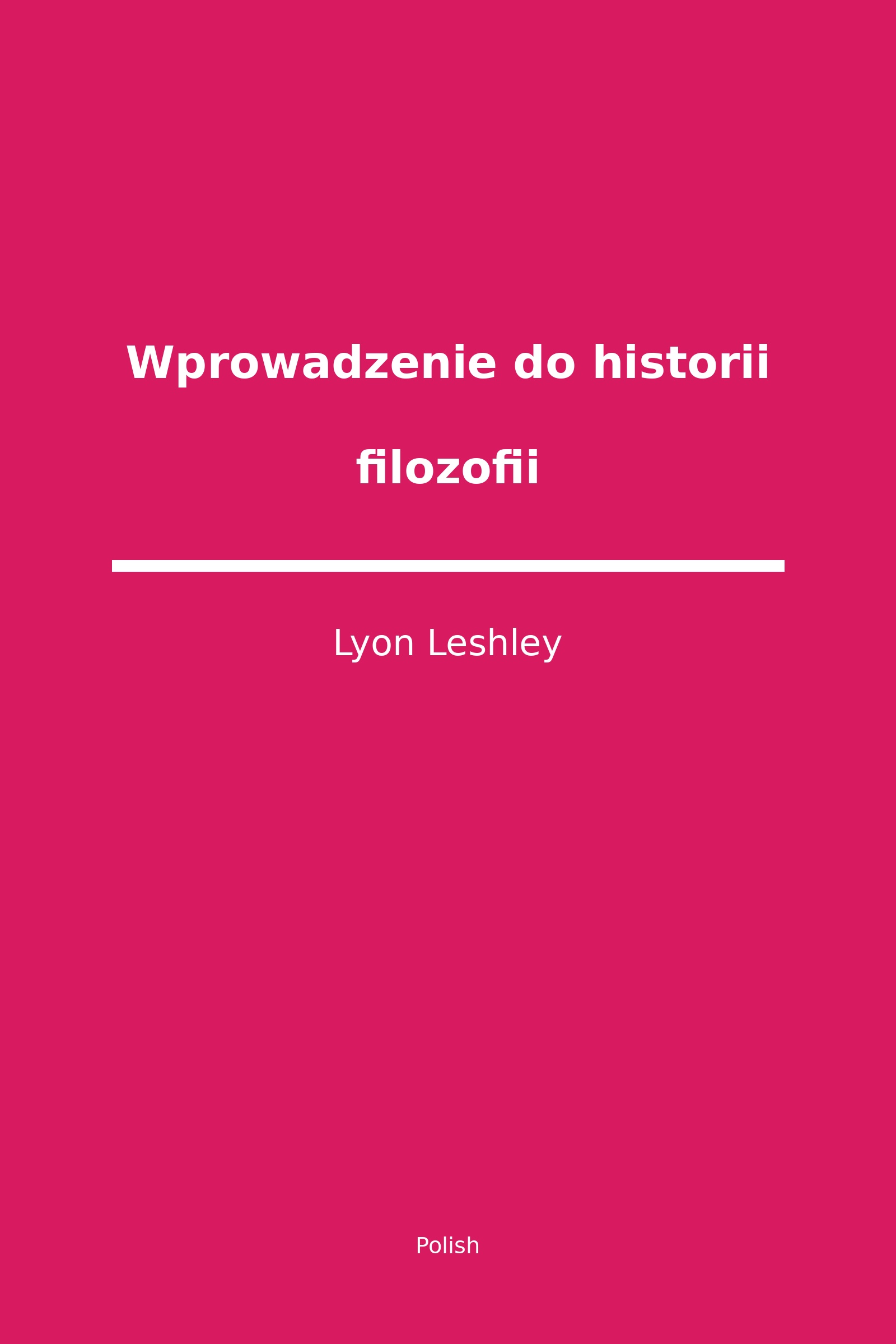 Wprowadzenie do historii filozofii (Polish)