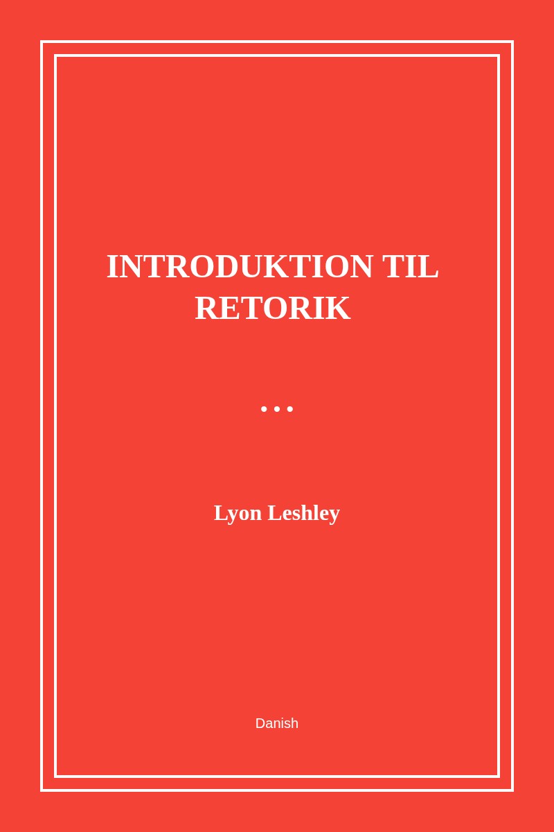 Introduktion til retorik