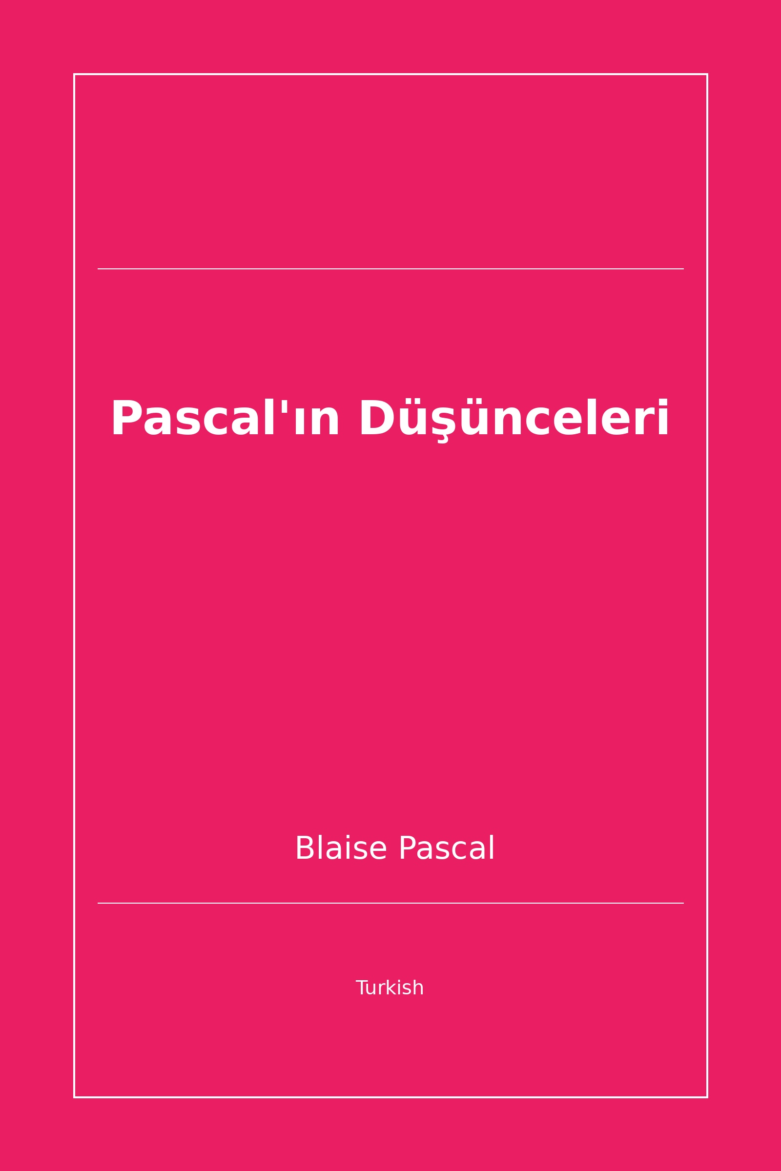 Pascal'ın Düşünceleri (Turkish)