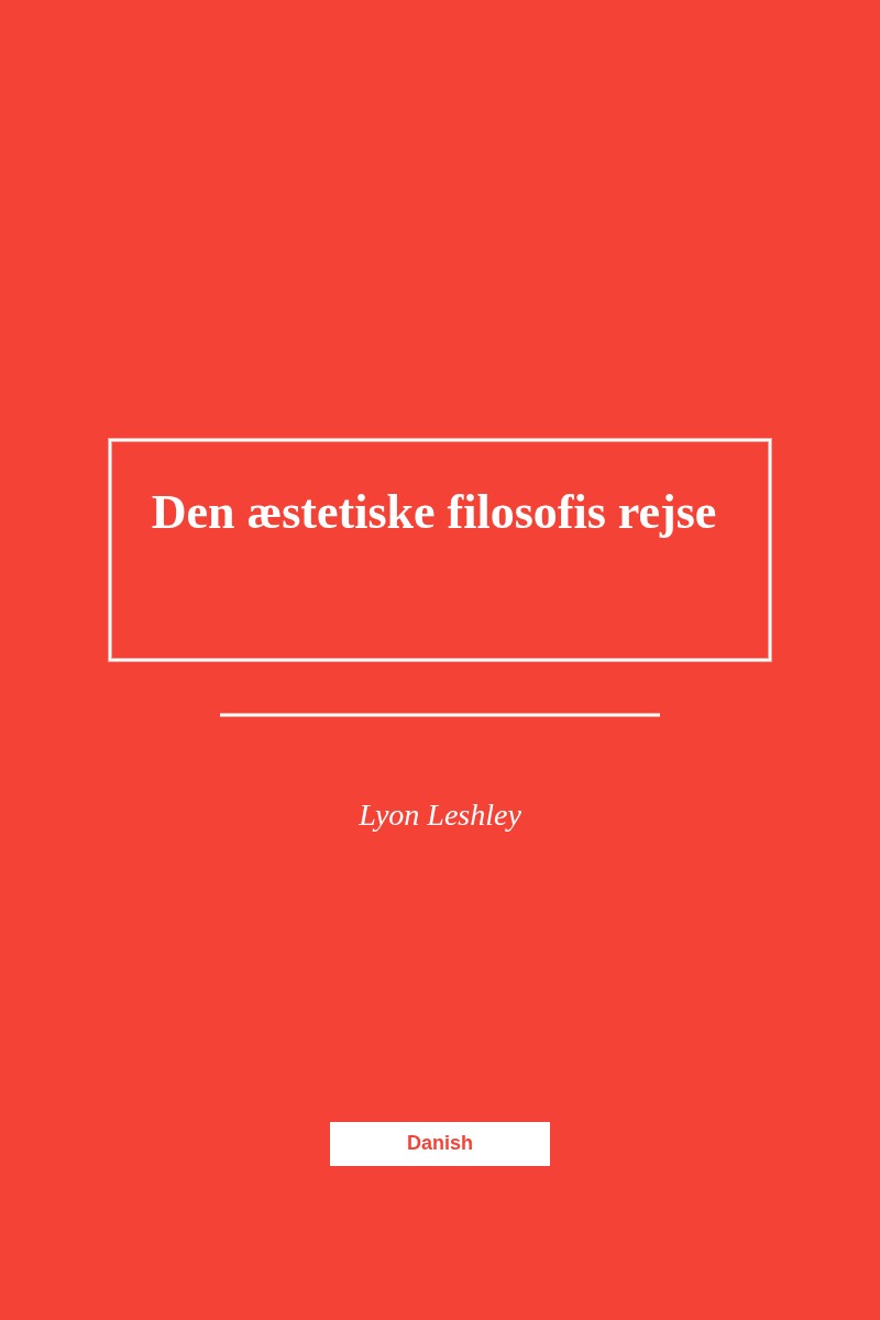 Rejsen af æstetisk filosofi