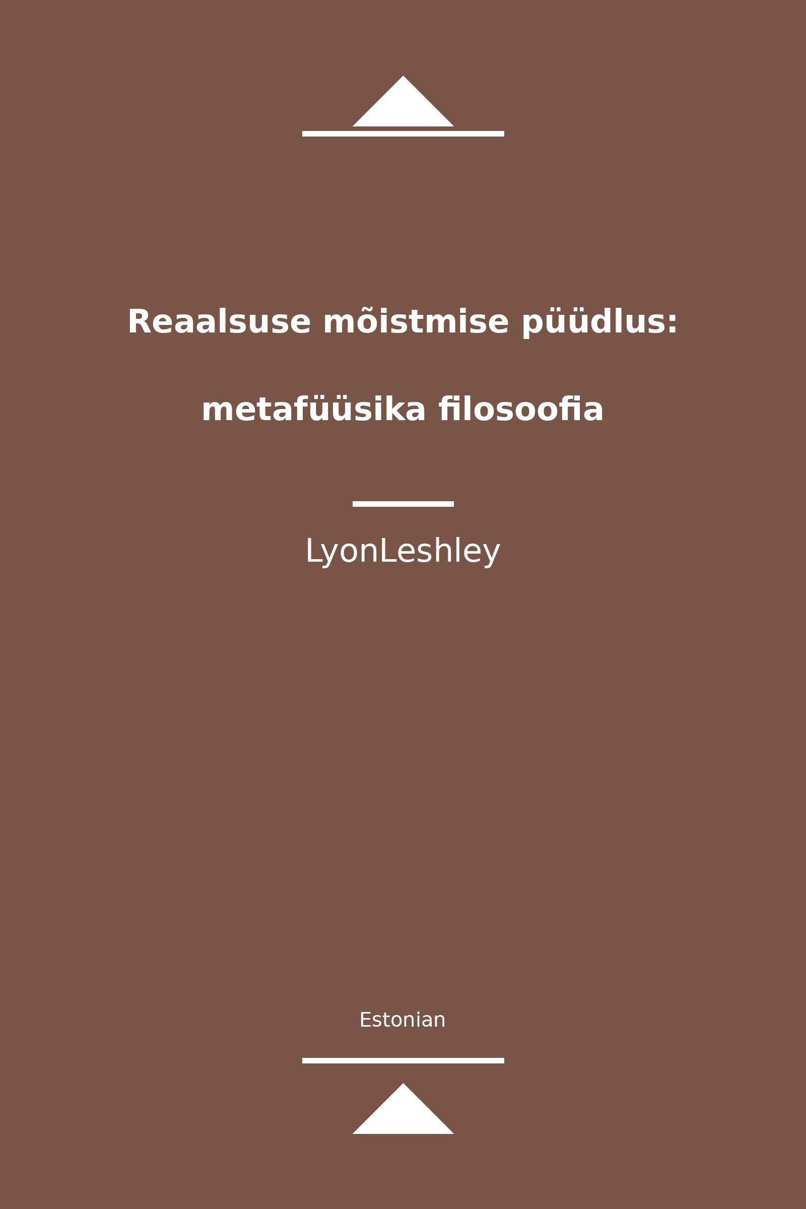 Reaalsuse mõistmise püüdlus: metafüüsika filosoofia (Estonian)