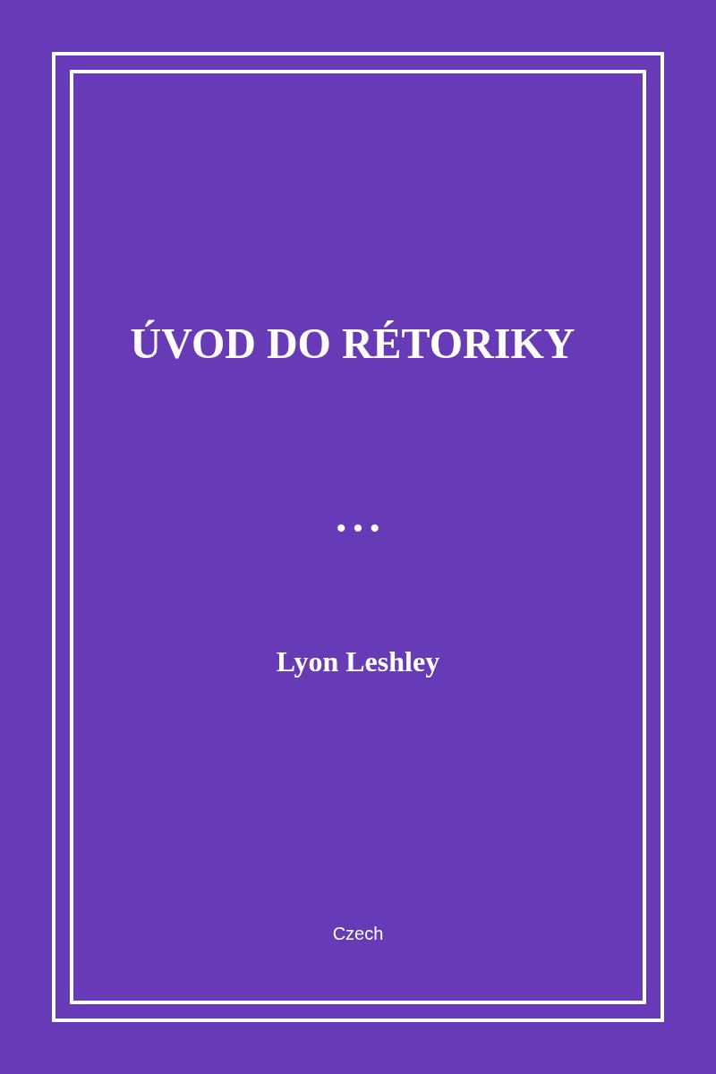 Úvod do rétoriky