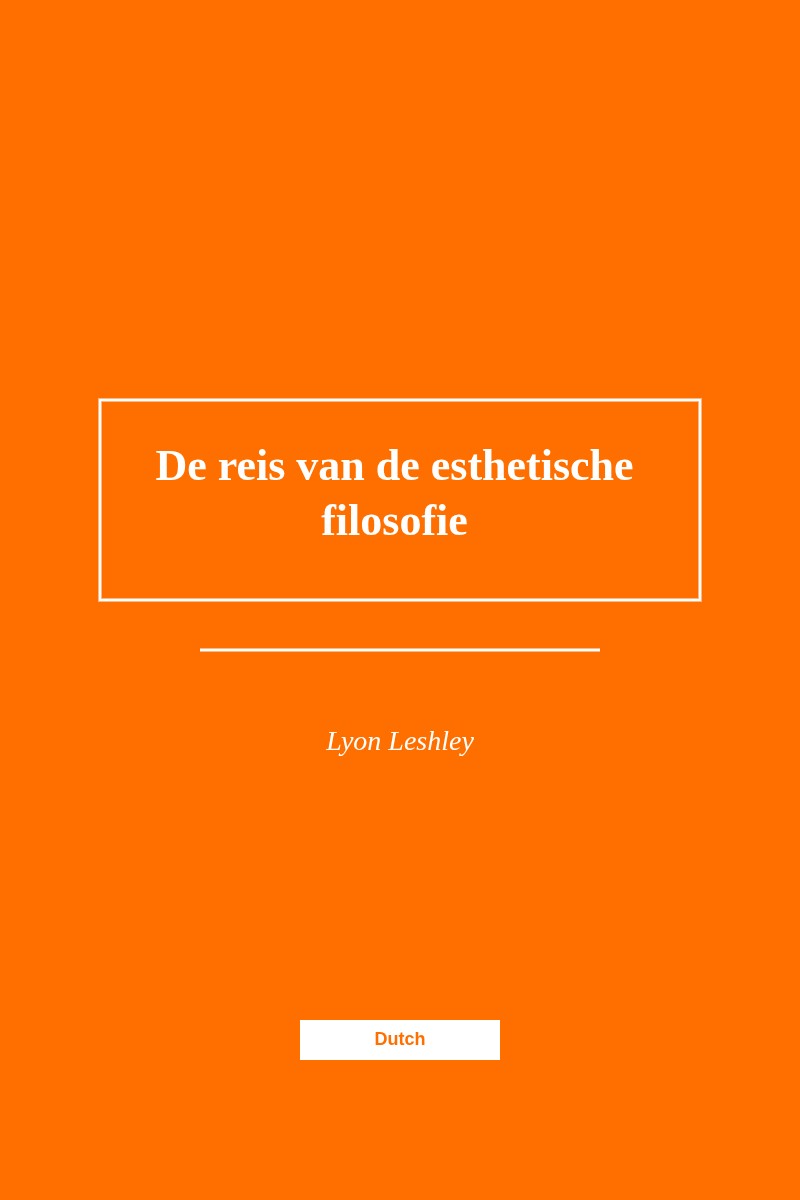 De reis van esthetische filosofie